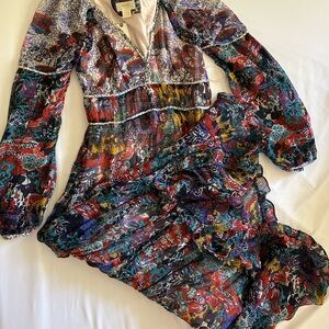 Maeve Multicolor Floral Midi Dress